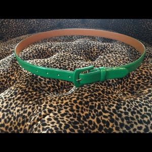 Size Large Green Leather Ralph Lauren Belt